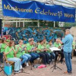 Dorfplatzfest von Musikvereins Edelweiß Wörth am 7. Juli 2024