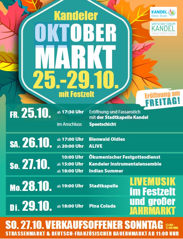 Oktobermarkt Kandel 2024